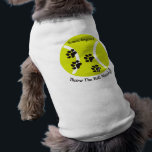 PawsID Tennis Dog Shirt<br><div class="desc">PawsID original designs for your dog. These cute and clever designs are sure to get attention. Get yours today!</div>