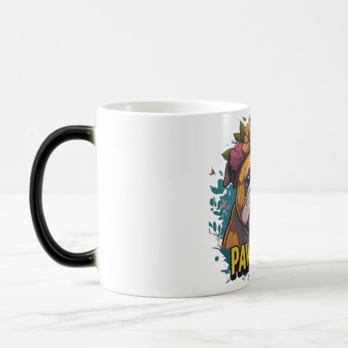 Pawsitive tea coffee mug dog mom gift magic mug