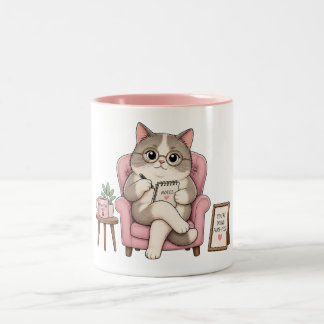Pawsitive Vibes Two-Tone Coffee Mug
