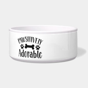 Pawsitively Adorable Ceramic Dog Bowl