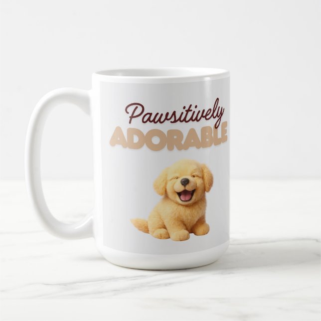 Pawsitively Adorable  Coffee Mug (Left)