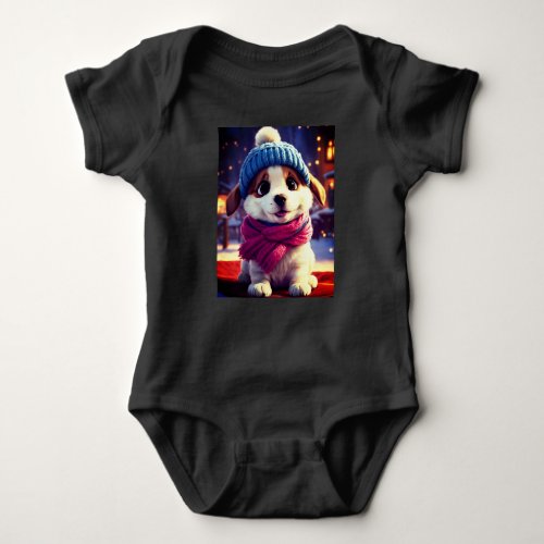 Pawsitively Adorable Little Pup Playtime Baby Bodysuit