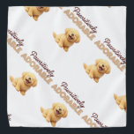 Pawsitively Adorable Pet Bandana<br><div class="desc">Show off your furry friend’s cuteness with this “Pawsitively Adorable” pet bandana. Featuring a joyful pup illustration paired with bold, stylish lettering, this design celebrates the irresistible charm of pets. Soft, durable, and comfortable, it’s perfect for everyday wear, photo shoots, or gifting to pet lovers. A delightful accessory that lets...</div>