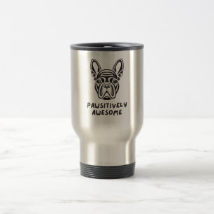 Pawsitively Awesome Bulldog Travel Mug
