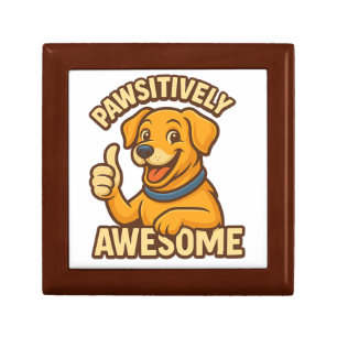 Pawsitively Awesome Dog Lover T-Shirt – Cute Puppy Gift Box