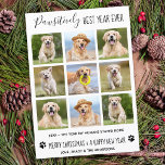 Pawsitively Best Year Ever Dog Pet Photo Collage H Holiday Card<br><div class="desc">Pawsitively Best Year Ever ! According to the dogs! Add a little cute humor and send holiday wishes with this adorable and funny 'Pawsitively Best Year Ever ' - pet dog photo collage card. It's been a crazy year, and with the pandemic a lot of humans have been working from...</div>