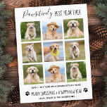 Pawsitively Best Year Ever Dog Pet Photo Collage H Postcard<br><div class="desc">Pawsitively Best Year Ever ! According to the dogs! Add a little cute humor and send holiday wishes with this adorable and funny 'Pawsitively Best Year Ever ' - pet dog photo collage card. It's been a crazy year, and with the pandemic a lot of humans have been working from...</div>