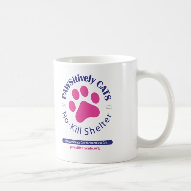 PAWSitively CATS Logo Mug (Right)