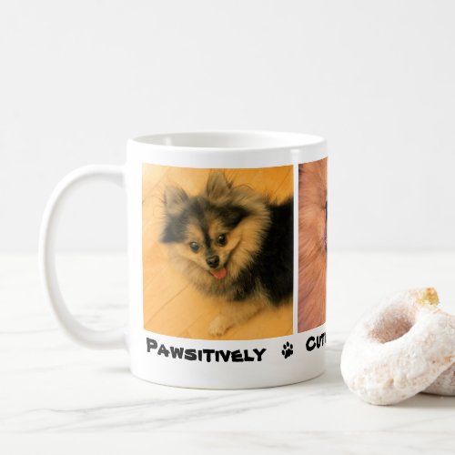 Pawsitively Cute And Adorable Pet Dog Cat Photo Coffee Mug