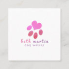 Pawsitively Cute Pink Watercolor Animal PETS Paw