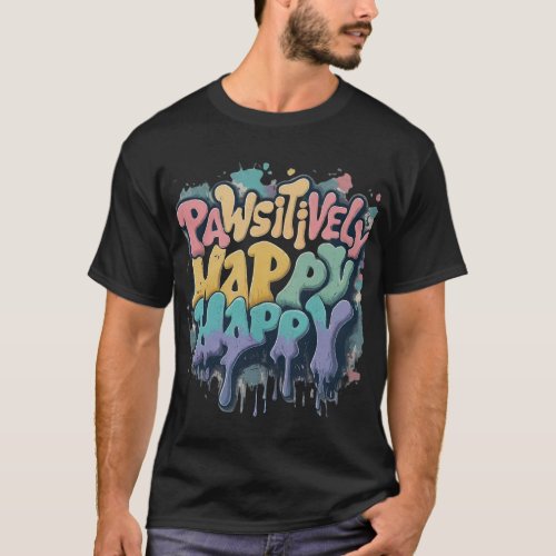 Pawsitively Happy T_Shirt