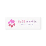 Pawsitively Pink Paw Heart Pet Sitter Mini Business Card Pawsitively Pink Paw Heart Pet Sitter Mini Business Card
