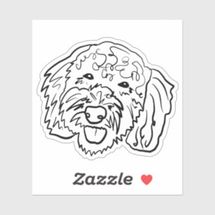 Pawsitively Poodle Sticker