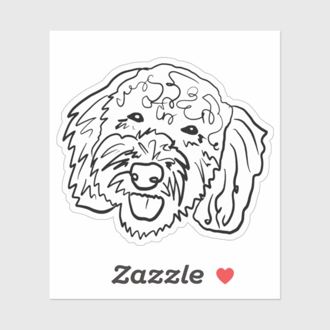 Pawsitively Poodle Sticker (Sheet)
