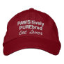 PAWSitively PUREbred Cat Lover Embroidered Baseball Hat