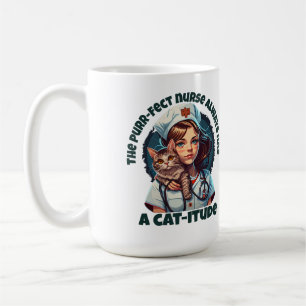 Pawsitively Purrfect Cat Nurse Coffee Mug