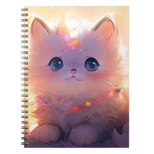 Pawsitively Purrfect Kitten Whiskers Notebook