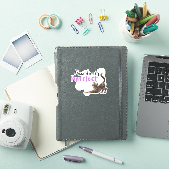 Pawsitively Purrrfect Sticker (iPad Cover)