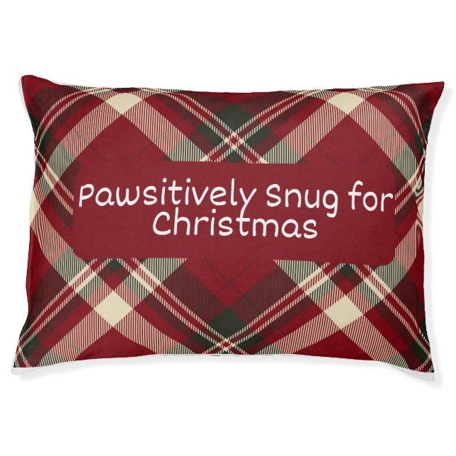Pawsitively Snug for Christmas - Dog Bed (Front)