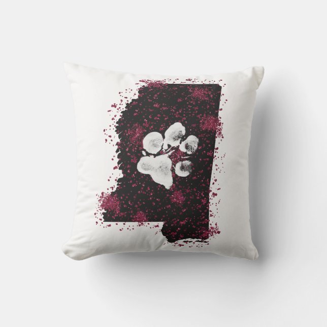 Pawsitively Stately Mississippi Outdoor Pillow (Front)