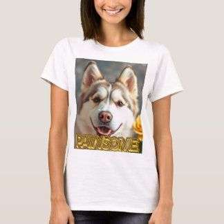  PAWsom! Cute Husky Tee