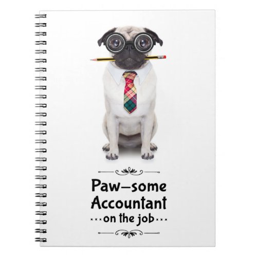 Pawsome Accountant Spiral Notebook