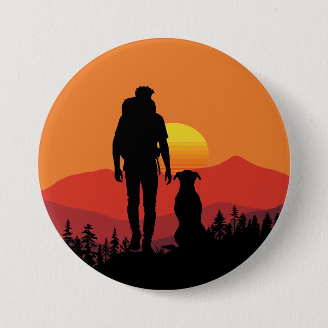 Pawsome Adventures in Nature Button (Front)