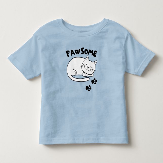 PAWSOME Cat T-Shirt (Front)