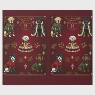 Pawsome Christmas Matte Wrapping Paper
