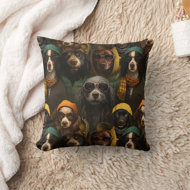 Pawsome Dog Throw Pillow (Blanket)