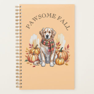 Pawsome Fall Labrador Dog Autumn Design Planner