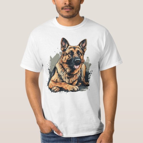 Pawsome German Shepherd A Realistic Canine Compan T_Shirt