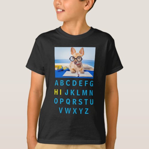 Pawsome Literacy Dogs and Kids Rocking ABC on T_Shirt