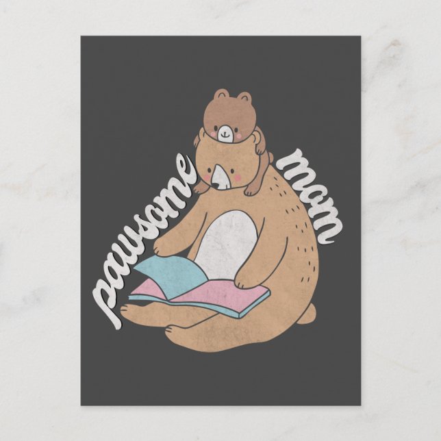 Pawsome Mom Postcard (Front)