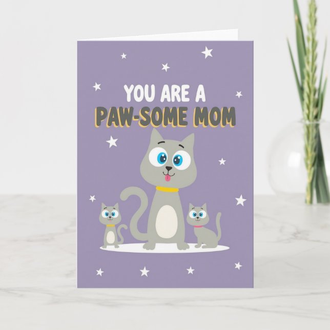 Pawsome Moms Illustration Card (Front)