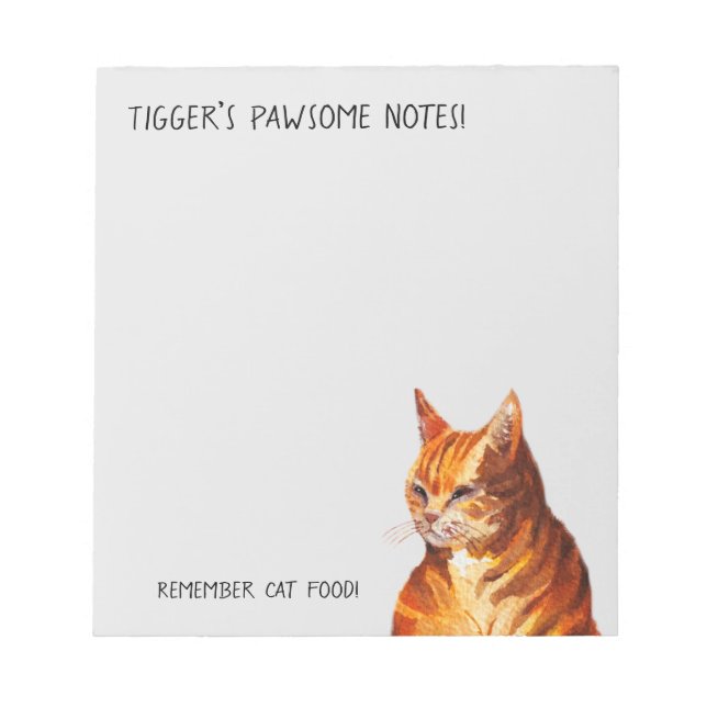 Pawsome notes magnetic notepad (Front)