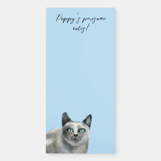 Pawsome notes magnetic notepad (Front)