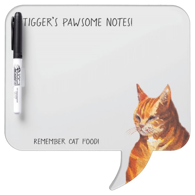 Pawsome notes magnetic notepad dry erase board (Front)