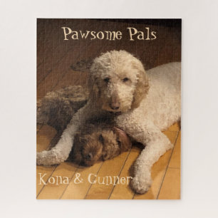 Pawsome Pals – Labradoodle Dog Photography Jigsaw Puzzle