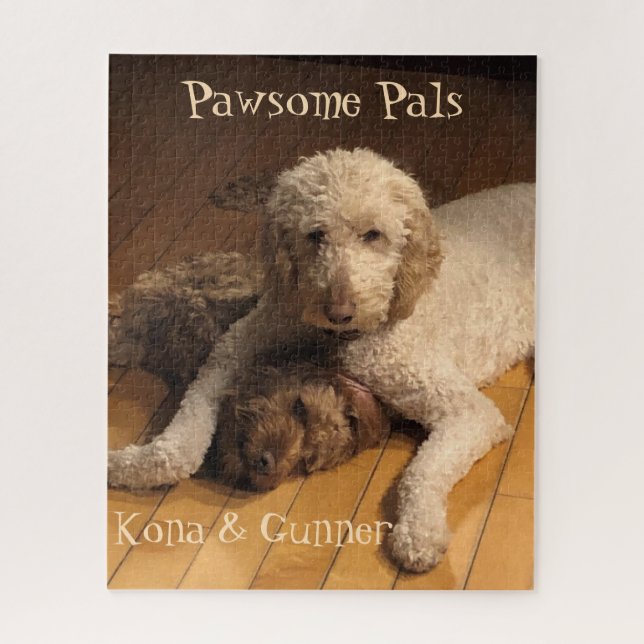 Pawsome Pals – Labradoodle Dog Photography Jigsaw Puzzle (Vertical)