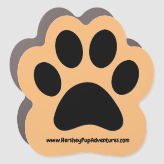 Pawsome Paw Print Car Magnet