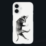 Pawsteps Ahead – Sleek Sniffer iPhone 16 Case<br><div class="desc">The posture says: I’ve got a lead. Minimalist,  tactile shading makes this case an elegant companion.</div>