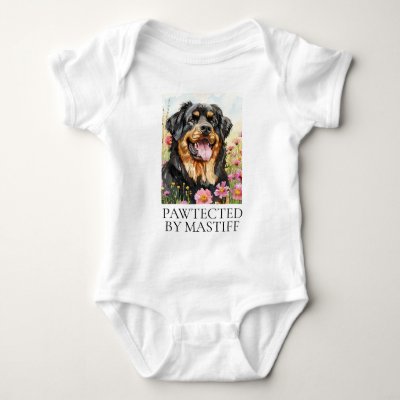 Pawtected By Tibetan Mastiff Bodysuit