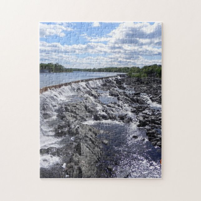 PAWTUCKET FALLS AND DAM LOWELL, MA PUZZLE (Vertical)