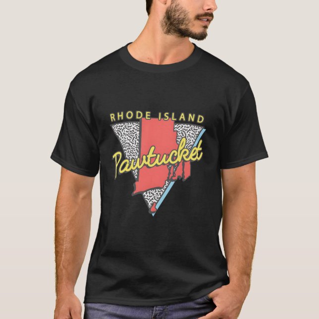 Pawtucket Rhode Island Triangle Ri City T-Shirt (Front)