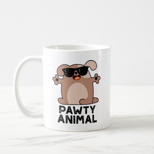 Pawty Animal Funny Party Dog Pun Coffee Mug