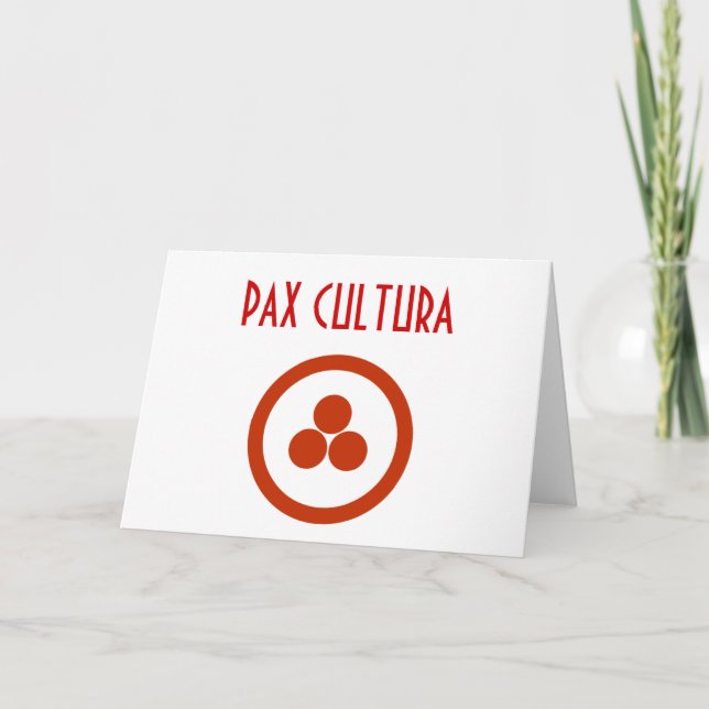 Pax Cultura Stationary Note Card (Front)
