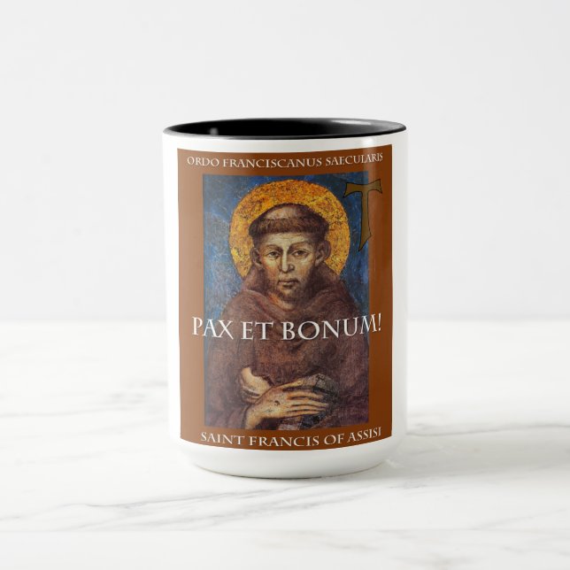 Pax Et Bonum Franciscan Coffee Mug (Center)