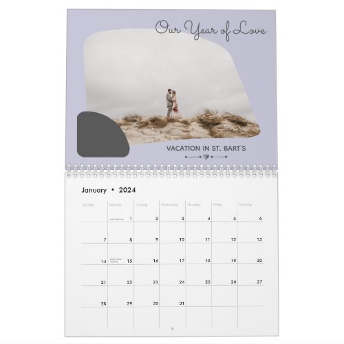 Pax Purple Our Year Of Love First Anniversary Calendar