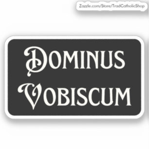 Pax Tecum Cute Latin Catholic Peace Be With You St Sticker